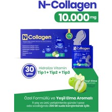 N-Collagen Hidrolize Kolajen Tip I-II-III 1000 Mg, Glutatyon, Alfa Lipoik Asit, Hyaluronik Asit  Vit. Min. içeren 30 saşe