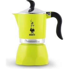 Bialetti 7111 Fiammetta, Kahve Makinesi 1 Fincan, Alüminyum, Electric Lime