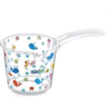 Vento Store Babyjem Bebek Banyo Maşrapası Şeffaf Desenli, Pembe