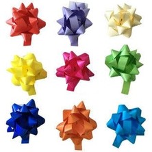 - Rafya Karışık Renk Hediye Paketleme Süsü 5 Adet