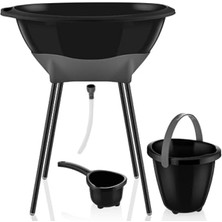 Vento Store Küvet Seti Bebek Küveti Siyah