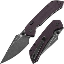 Tenable Fenrir | Üstten Kilitli |mor Mikarta Sap | Siyahlaştırılmış Nitro-V Çelik Çakı | B1034H1