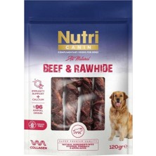 Nutri Sığır Eti Sarılı Tahılsız Büyük Boy Kemik Köpek Ödülü 120 gr