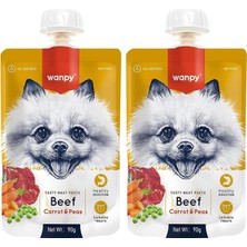 Vento Store Wanpy Taze Sığır Etli&havuçlu Köpek Et Ezmesi 90 gr 2li Paket