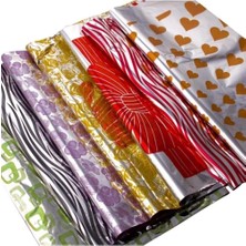 Vento Store Metalize Hediye Poşet Paketi 20X35CM Kendinde Bantlı Renkli Hediye Paketi 100LÜ