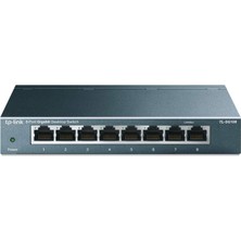 Tp-Link TL-SG108, 8-Port 10/100/1000 Mbps Gigabit Ethernet Switch 5 V Harici Güç Adaptörü