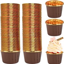 25LI Muffin Kalıbı - Cupcake Kalıpları, Su Geçirmez ve Yağ Geçirmez Pişirme Kağıtları, Ev Veya Parti