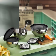 Vento Store Ar Yıldız Master Rendeli 9 Parça Karıştırma Kabı Kare