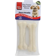 Beyaz Pres Kemik 12,5 Santimetre 2'li 100 Gram Köpek Ödül Maması