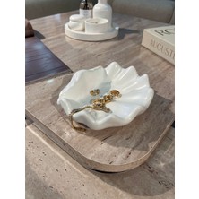 Elmessa Büyük Istiridye Tabak-Dekoratif Takı TABAĞI(13X9CM Verniklidir)