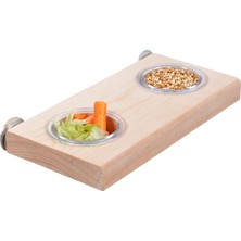 X-Perk Ağaç Tünek Yemlikli Kuş Tüneği