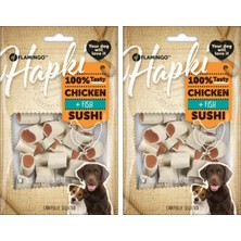 Vento Store Karlie Flamingo Chick'n Sushi Tavuk ve Balıklı Köpek Ödülü 85 gr 2li Paket