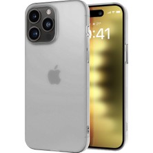 Buff iPhone 15 Pro ile Uyumlu Slimfy Ince Saydam Kılıf (Şeffaf)