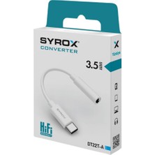 Syrox DT22T-A Type-C To Aux Dönüştürücü