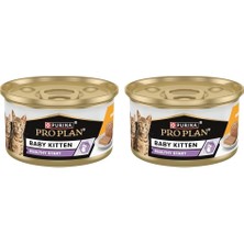 Vento Store Purina Pro Plan Healthy Start Tavuklu Yeni Doğan Yavru Kedi Maması 85GR Konserve 2li Paket