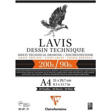 Vento Store Clairefontaine Lavıs Dessın Technıque A4 200 Gr. Çizim Defteri 3417