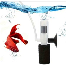 DenizCanlilari Mini Akvaryum Filtresi Hava Filtresi Biyolojik Süngerli Balık Atığı Vakum Özelliği