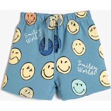 Smileyworld® Şort Lisanslı Beli Bağlamalı Pamuklu