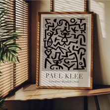 Fark Tanıtım Paul Klee Çerçevesiz Poster, Modern Dekoratif Çerçevesiz Poster, Tablo, Paulklee-4, 21