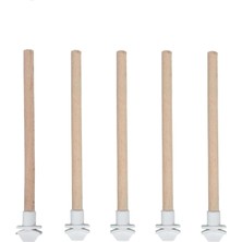 5'li Pürüzsüz Ahşap Kuş Tüneği - 20 cm