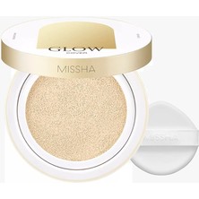 Vento Store Mıssha Işıltılı ve Cam Cilt Görünüm Sunan Hafif Dokulu Cushion Glow Cushion SPF40++ (NO.21N)