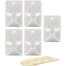 Rolson 61330 5 Pc 30 x 20 mm Removable Adhesive Hooks