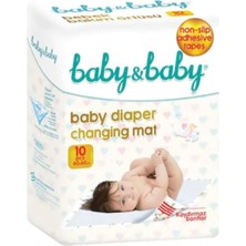 Vento Store Baby&baby Kaydırmaz Bantlı 10'lu Bebek Bakım Örtüsü