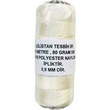 Gulistan Pazarı Makaralı Kalın Tesbih İPİ.BEYAZ..110 Metre...80 Gramdır...0,9 mm Kalınlığındadır..