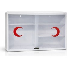 Genel Duvar Tipi Ilk Yardım Dolabı | Şeffaf Kapaklı | Kilitli | Çok Bölmeli | Ev Ofis Işyeri