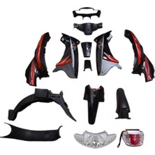 Motobisavm Kaporta Set [siyah] [far+Stop+Sinyal Dahil] Mondıal Sfc - Sfc Mını