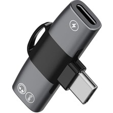 Coofbe 30W Hızlı Şarj Type-C To Type-C Dönüştürücü Çevirici Şarj Kulaklık Adaptörü Type-C Çoğaltıcı