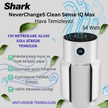 Shark Neverchange5 Clean Sense Iq Max Hava Temizleyici (130 M2 Alanı Tek Seferdetemizler )