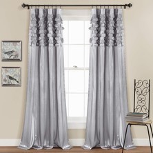 Vento Store Circle Dream Perde, Oturma Odası, Yemek Odası, Için, 213 x 137 Cm, Açık Gri