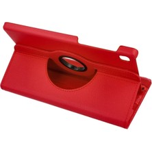 Magicool Samsung Galaxy T220 Tab A7 Lite 8.7 Kılıf 360 Tablet Deri Kılıf - Kırmızı