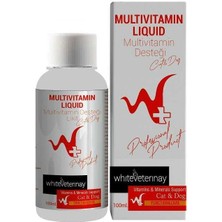 Vento Store W+ Whiteveterinay Multivitamin Liquid &dog 100 ml (Kedi ve Köpekler Için Multivitamin Desteği)