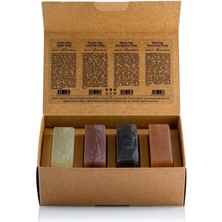 Vento Store Dionesse Erkekler Için Doğal Kil Sabunu Seti - 4X120 gr - Organik & - Zengin Minerallerle Desteklenm