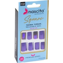 24'lü Square Renkli Takma Tırnak - 163