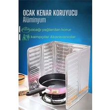 Shopwave Ocak Kenar Koruyucu Alüminyum Levha - Ev Kamp Karavan Ocak Koruyucu