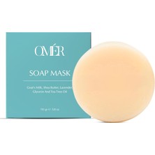 Vento Store Omer Katı Sabun Keçi Sütü Yüz Maskesi Bal 110GR Shea Nemlendirici Şampuan 1 Adet Vücut Peelingi Yüz,