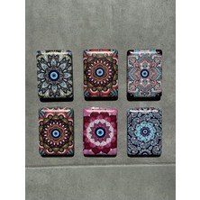 Cep Boy El Aynası, Karışık Desenli Makyaj Aynası, Çanta Için Hafif Taşınabilir Ayna