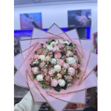 Umay Flowers Şakayık 41 -Isteme Buketi-Pudra Şakayık Buketi 41LI