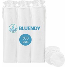 Bluendy 300 Adet Yuvarlak Makyaj Temizleme Pamuğu -%100 Saf Premium Kalite Disk Pamuk, Fondöten ve M