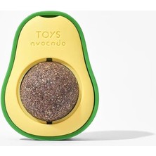 Doğal Catnip Içeren Yenilebilir Kedi Nanesi Otu Oyun Topu - Top Oyuncak, Kedi Yalama Topu - Avokado