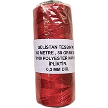 Begün Kırmızılı Makaralı Ince Tesbih İPI...350 Metre . 80 Gramdır...