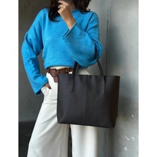 Özüm Takı Kadın Büyük Boy Kol ve Omuz Çantası Acı Kahve