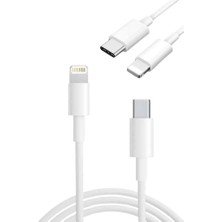 HERŞEYBURDAMODA Type-C Ligtning 30W Ios Şarj Kablosu Hızlı Şarj Kablosu