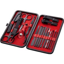 Cravus 17 Parça Profesyonel Manikür & Pedikür Seti – Paslanmaz Çelik, Şık ve Taşınabilir