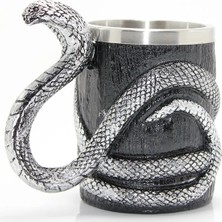 Alsepeteavm Paslanmaz Çelik Yılan Tasarımlı Kupa Bardak SPR1019