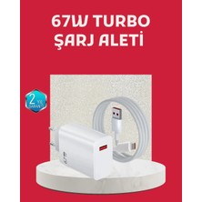 HERŞEYBURDAMODA 67 Watt Turbo Şarj Cihazı Motorola G30 G50 G60 G82 Uyumlu