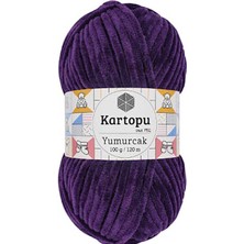 Kartopu Yumurcak Bebe (5 Adet) K724 Mor Renk El Örgü Ipliğ